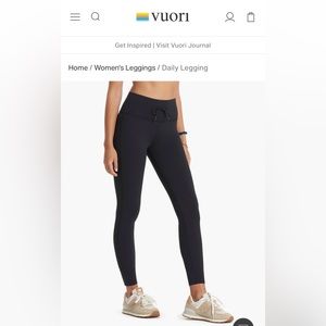 VUORI DAILY LEGGING BLACK XS